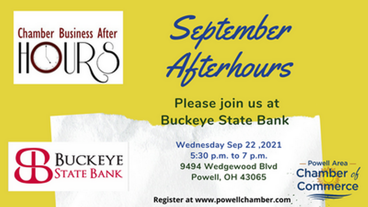 Afterhours at Buckeye State Bank Sep 22, 2021 Greater Powell